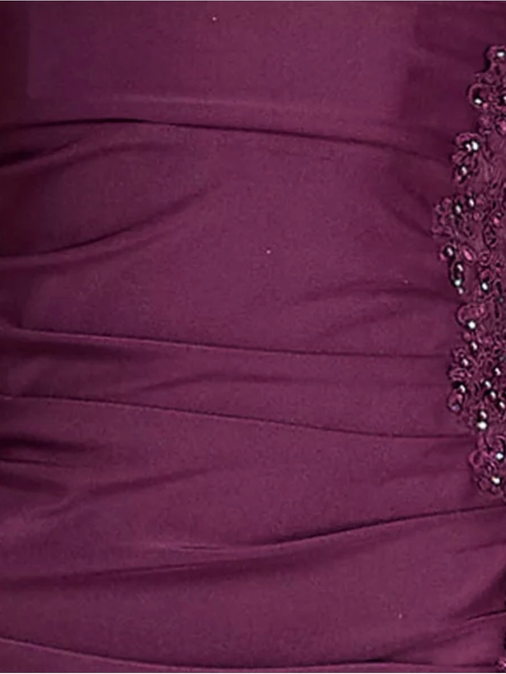 NWT CITY STUDIOS Plunge Halter Wine Purple Evening Gown Size Small - Picture 5 of 5